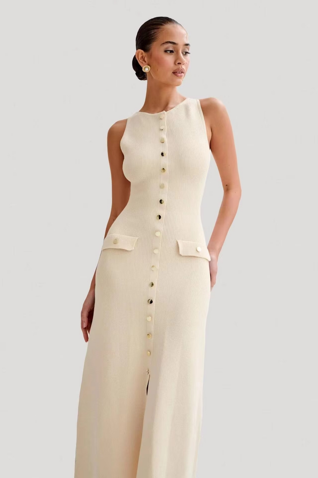 Alice  | Robe midi sans manches