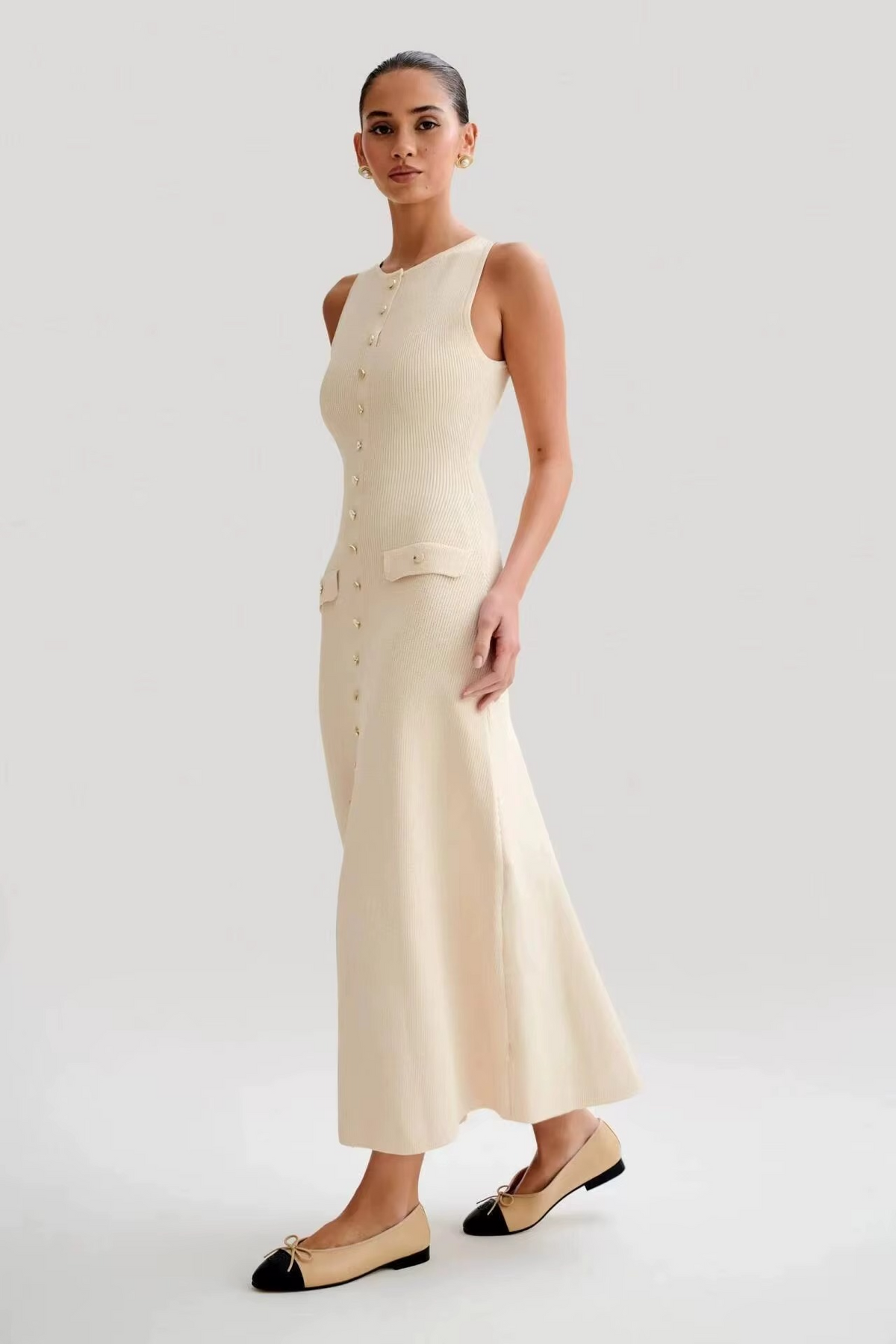 Alice  | Robe midi sans manches