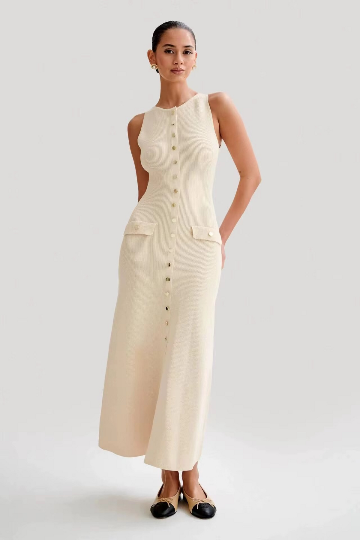 Alice  | Robe midi sans manches