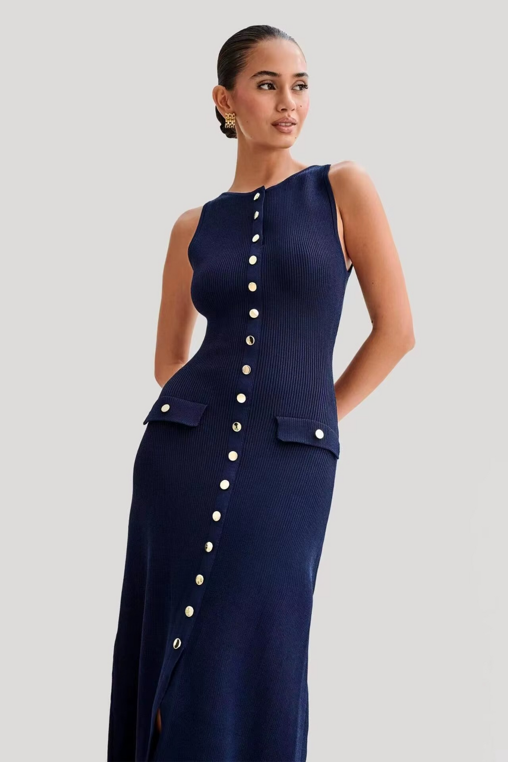 Alice  | Robe midi sans manches